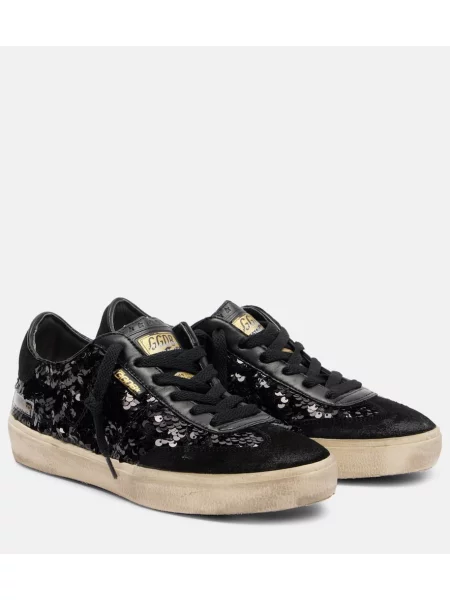 Kožené tenisky Golden Goose černé