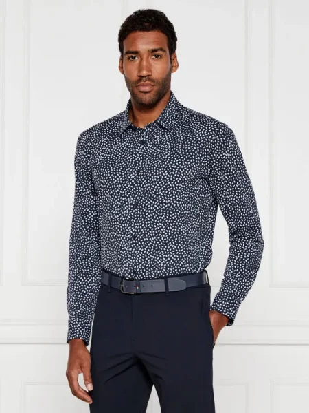 BOSS BLACK Cămașă P-ROAN negru