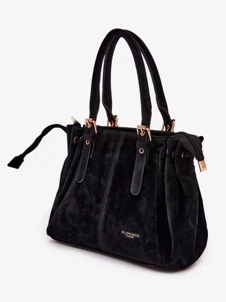 Geantă Flora & Co din piele negru