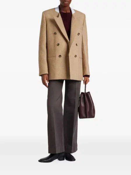 Blugi cu picior larg Victoria Beckham gri