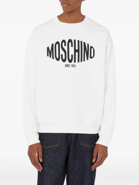 Hanorac Moschino cu imagine alb