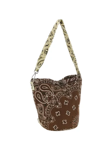 Torbica bucket Call It By Your Name s printom smeđa