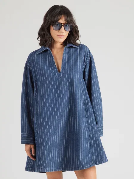 FRNCH PARIS Obleka moder denim / temno modra