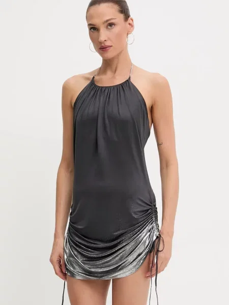 Diesel rochie D-IREN mini mulată gri