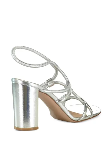 Sandale Gianvito Rossi din piele argintiu