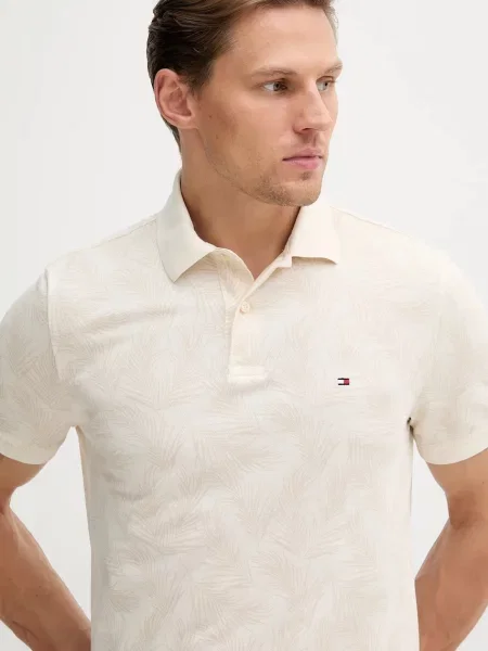Polo tričko Tommy Hilfiger béžová