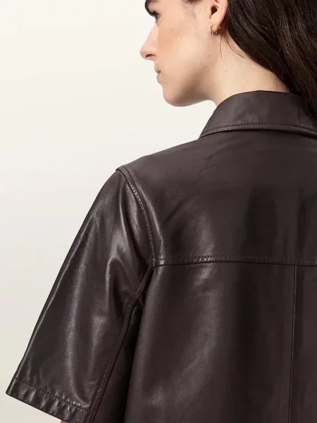 Кожаное платье Allsaints