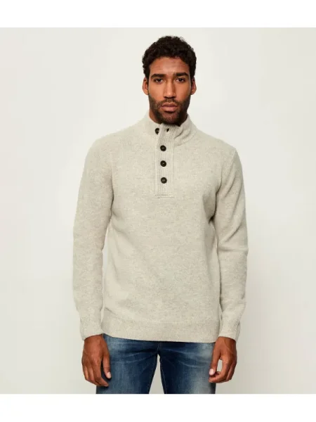 Barbour De lână pulover Essential Patch Half bej