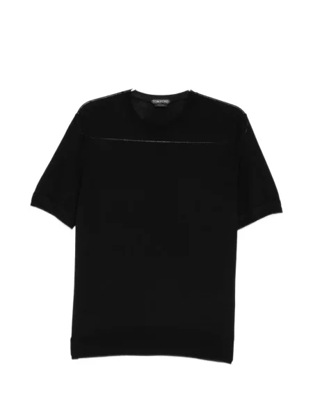 Scurt tricou Tom Ford tricotate negru