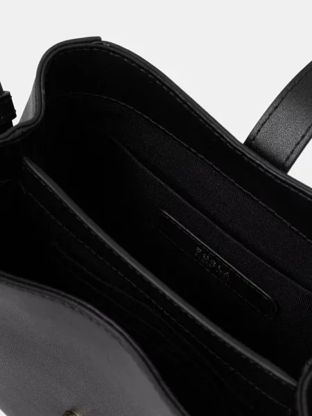 Furla Bőr válltáska Furla Dora Mini fekete