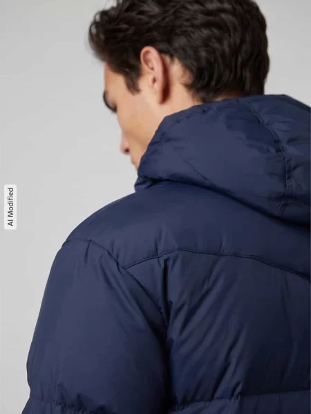Kurtka puchowa o kroju regular fit z naszywką z logo Levi's granatowa