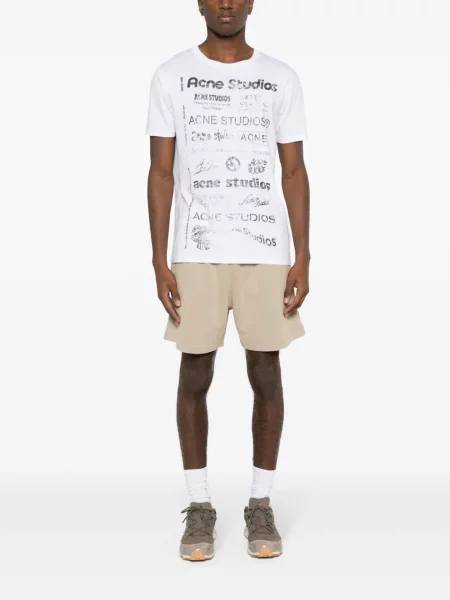 Kraťasy Acne Studios jersey s autogramem