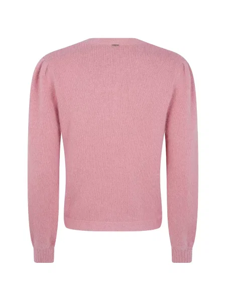 Cardigan Twinset cu pene roz