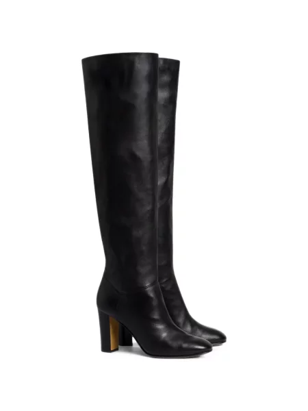 Cizme Alberta Ferretti din piele negru