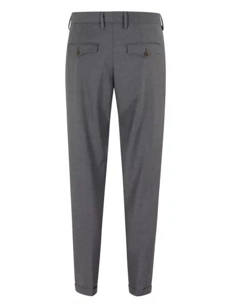 Pantaloni Myths de lână plisate gri