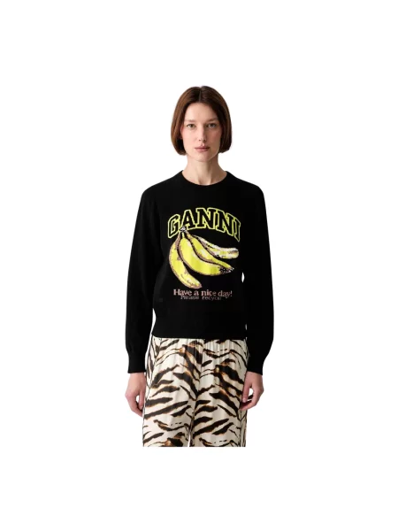 Sweter Ganni czarny