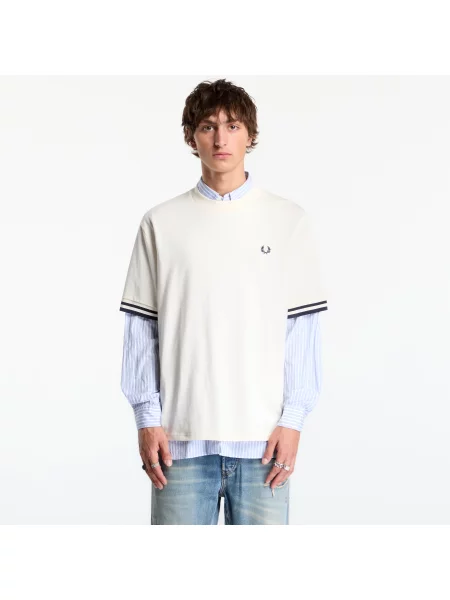 T-shirt FRED PERRY Bold Tipped Tshirt Ecru M