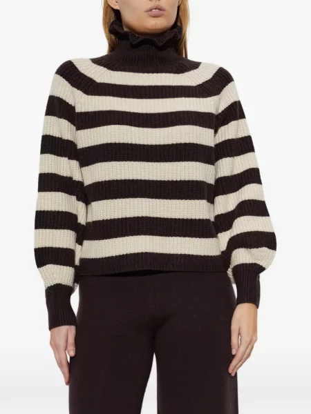 Pulover Max Mara cu volane maro