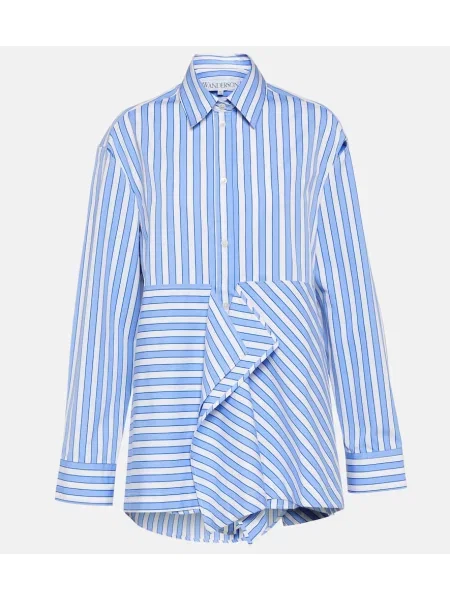 Cu peplum cămașă Jw Anderson cu dungi albastru