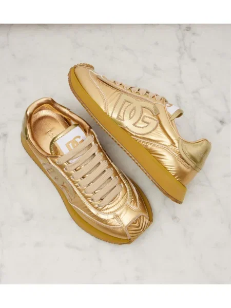 Sneakerși Dolce&gabbana din piele auriu