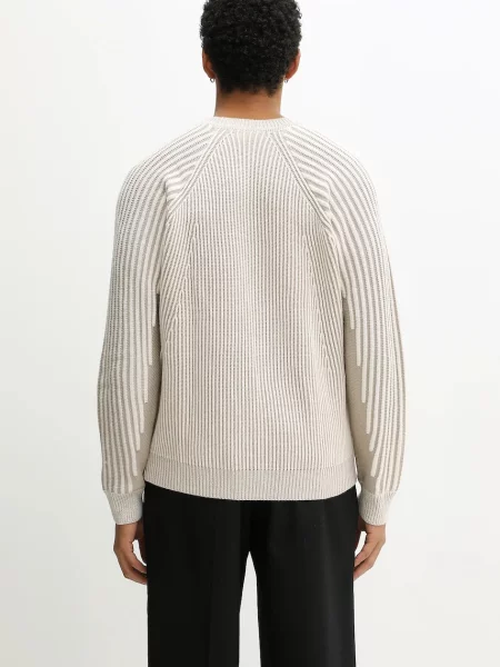 Filling Pieces sweter z dodatkiem wełny Knit Sweater Raglan beżowy