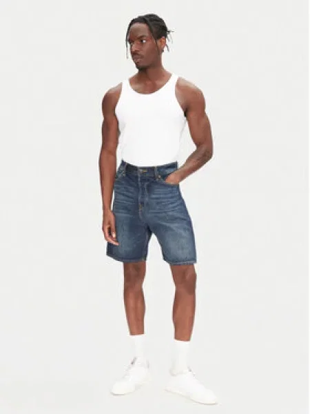 Jack&Jones Džínové šortky Tony Tmavomodrá