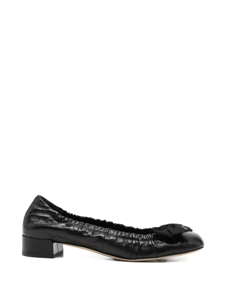 Pantofi cu toc Prada cu funde negru