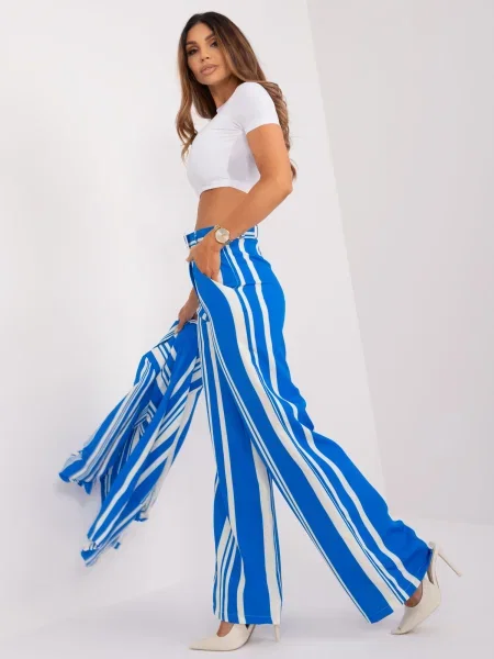 Pantaloni Fashionhunters albastru