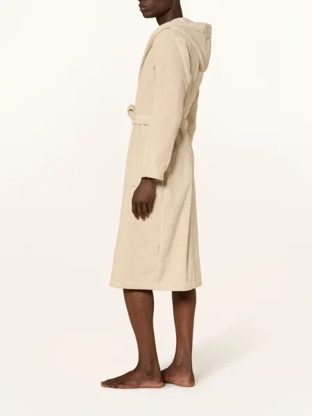 Marc O'polo Płaszcz Kąpielowy Z Kapturem beige biały