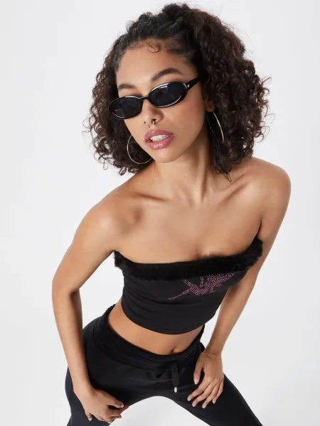 SHYX Top Fleur' negru