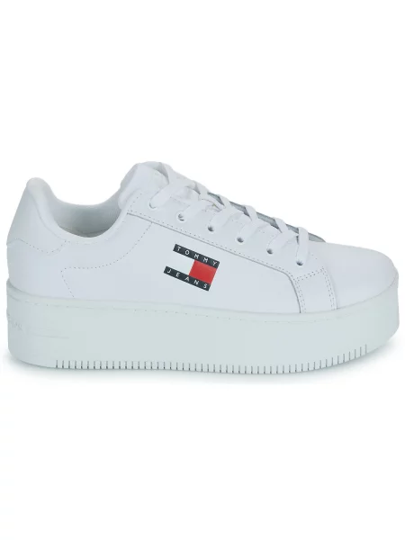Tenisice Tommy Jeans Tjw Flatform Ess White YBS bijela