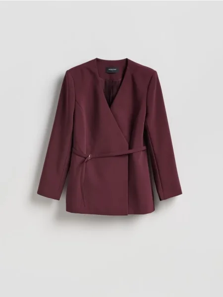 Reserved Sacou cu centură bordo