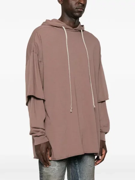 Hanorac cu glugă Rick Owens Drkshdw maro