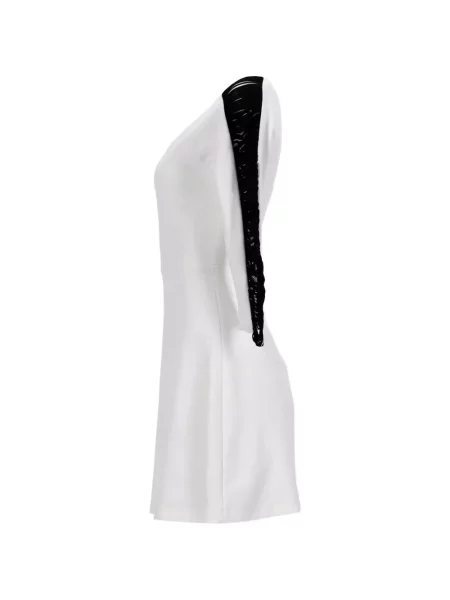 Rochie Sandro cu franjuri alb