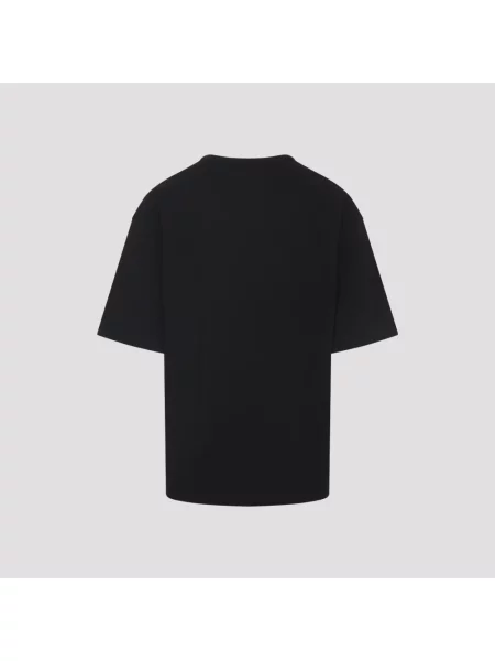 Duża koszulka Lemaire skórzana czarna