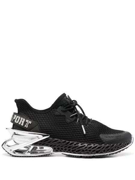 Sneakerși Plein Sport cu șireturi din dantelă negru
