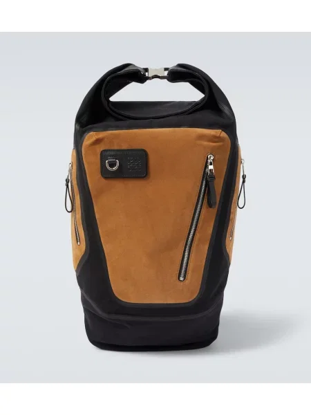 Rucsac Loewe din piele de căprioară negru
