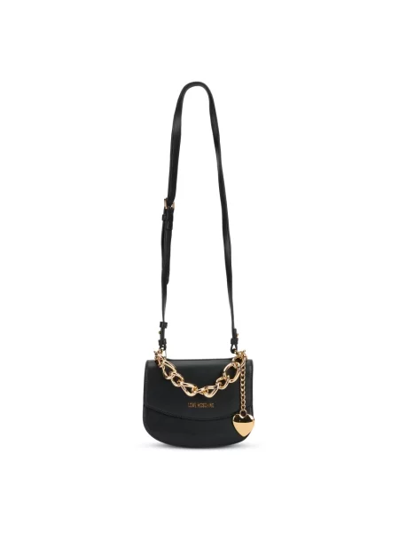 Torebka Love Moschino skórzana czarna