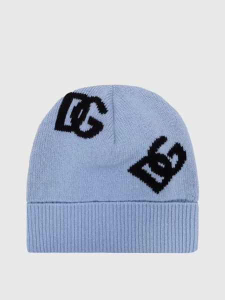 Шерстяная шапка Dolce&gabbana голубая