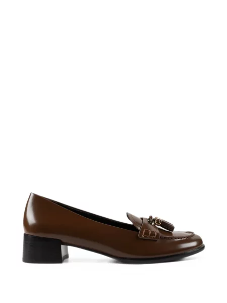 Pantofi loafer Tory Burch din piele maro