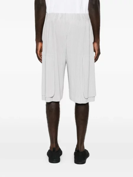 Шорти Homme Plissé Issey Miyake с връзки сиво