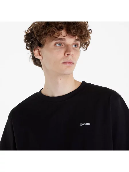 Тениска Queens Men’s Essential Contrast Print Black/ White/ Navy/ Mauve/ Sand S бяло