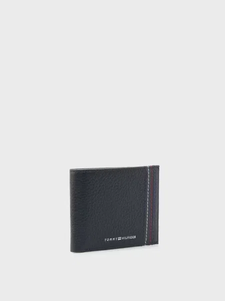 Шкіряний гаманець Tommy Hilfiger синій