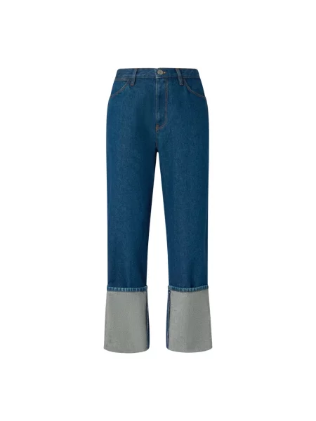 Talia proste jeansy Pinko z wysoką talią niebieskie