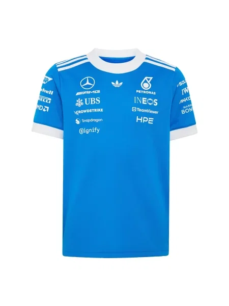 ADIDAS PERFORMANCE Funkční tričko Mercedes-AMG Petronas Formula 1 Team Blue Wonder azurová bílá