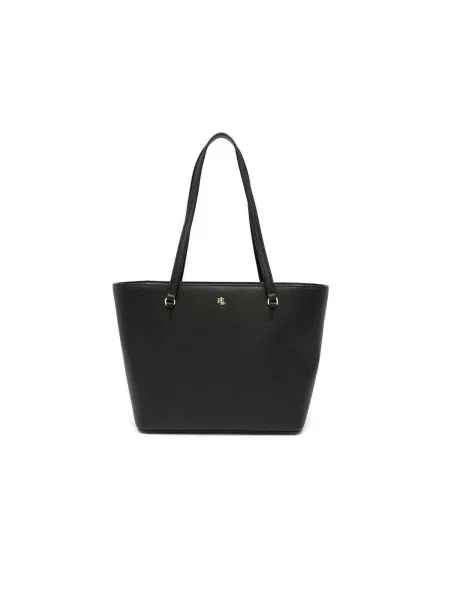 Geanta de piele Lauren Ralph Lauren din piele negru