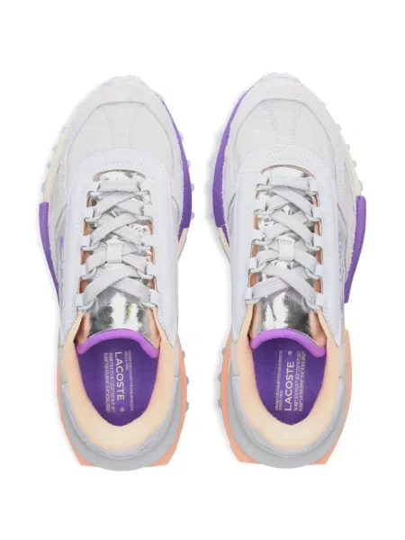 Šněrovací krajkové tenisky Lacoste šedé