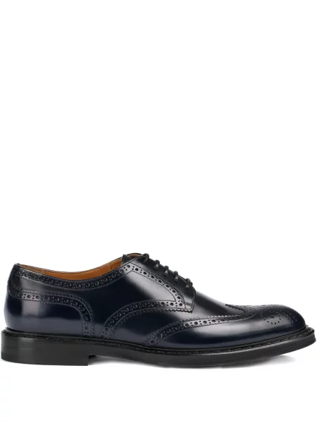Кожаный брогове Doucal's с връзки черно