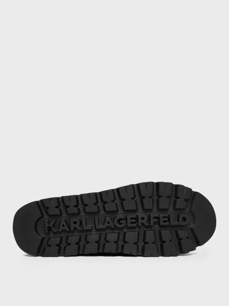 Замшевые сапоги Karl Lagerfeld черные