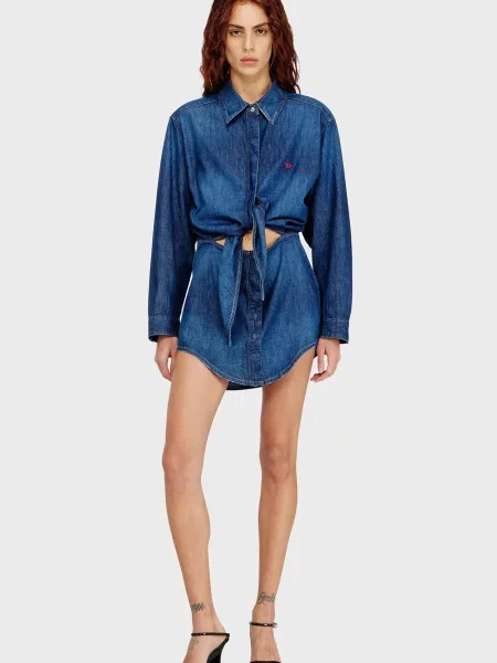 Джинсова сукня Diesel синя